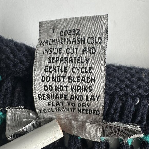 LaSeine Sweater Womens‎ M Crochet Open Knit Boho Pullover Festival Hippie 70s - Picture 7 of 10